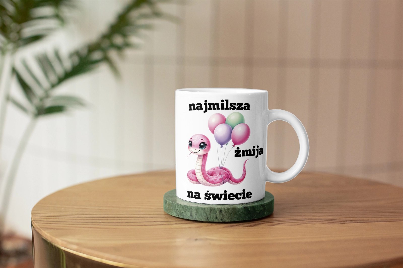 Personalizowany kubek z grafiką „Najmilsza zmija na swiecie"