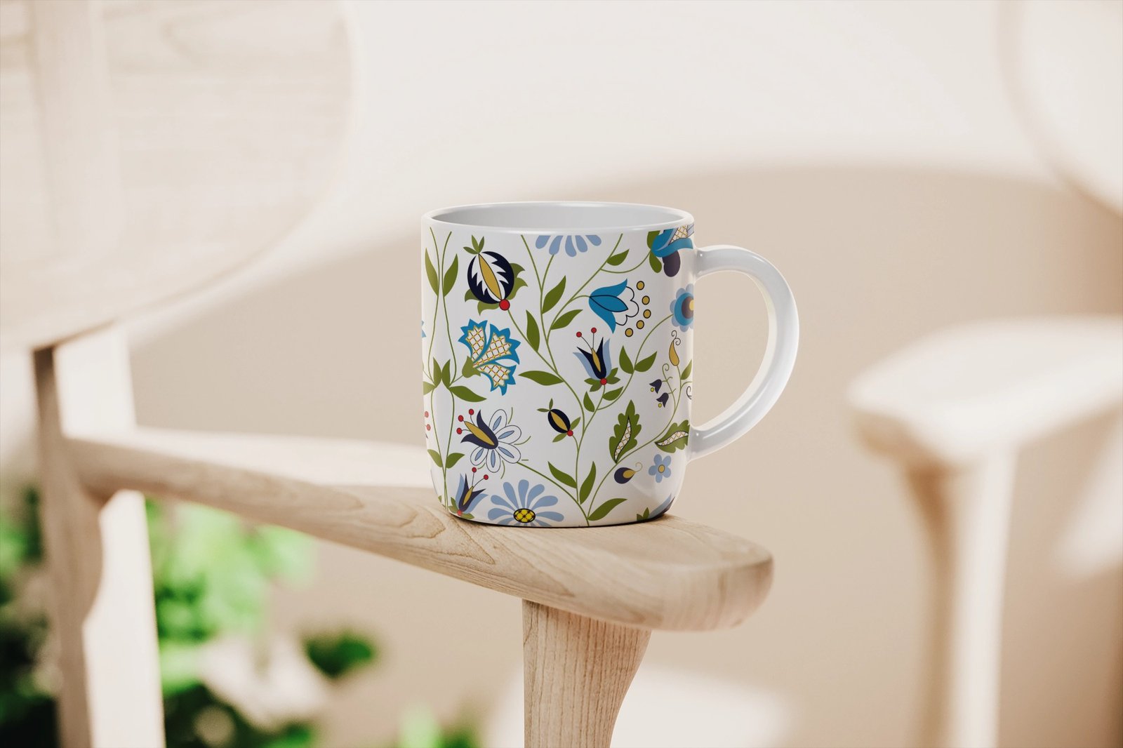 Personalizowany kubek z grafiką „Wzory Ludowe"