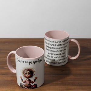 Personalizowany kubek z grafiką „Jestem Oaza spokoju"