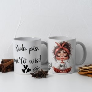 Personalizowany kubek z grafiką „Kolo Pisi mi to Wisi"