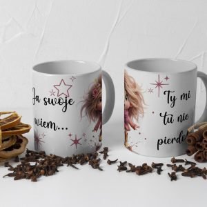 Personalizowany kubek z grafiką „Ja Swoje wiem"