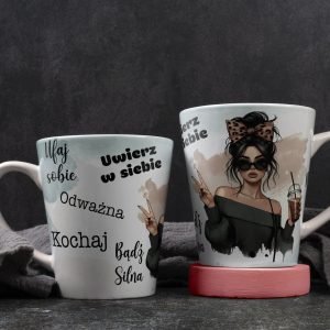 Personalizowany kubek z grafiką „Uwierz w Siebie"
