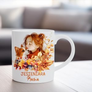 Personalizowany kubek z grafiką „Jesieniara Kasia"