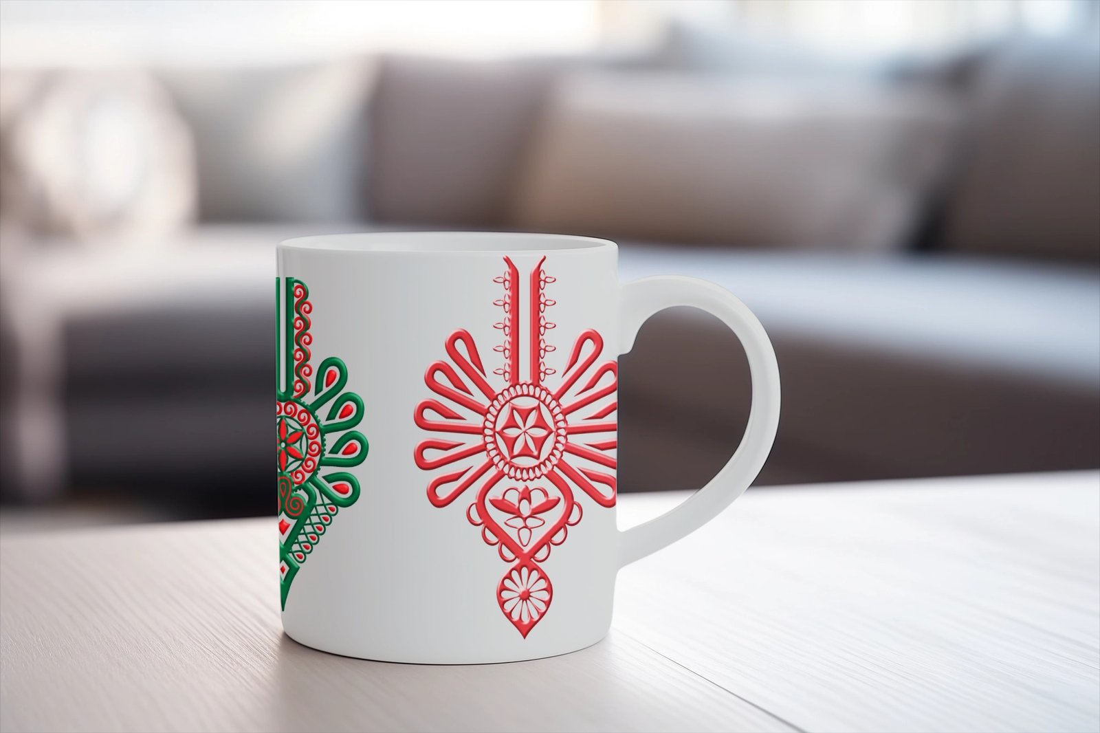 Personalizowany kubek z grafiką „Wzory Ludowe" - obrazek 6