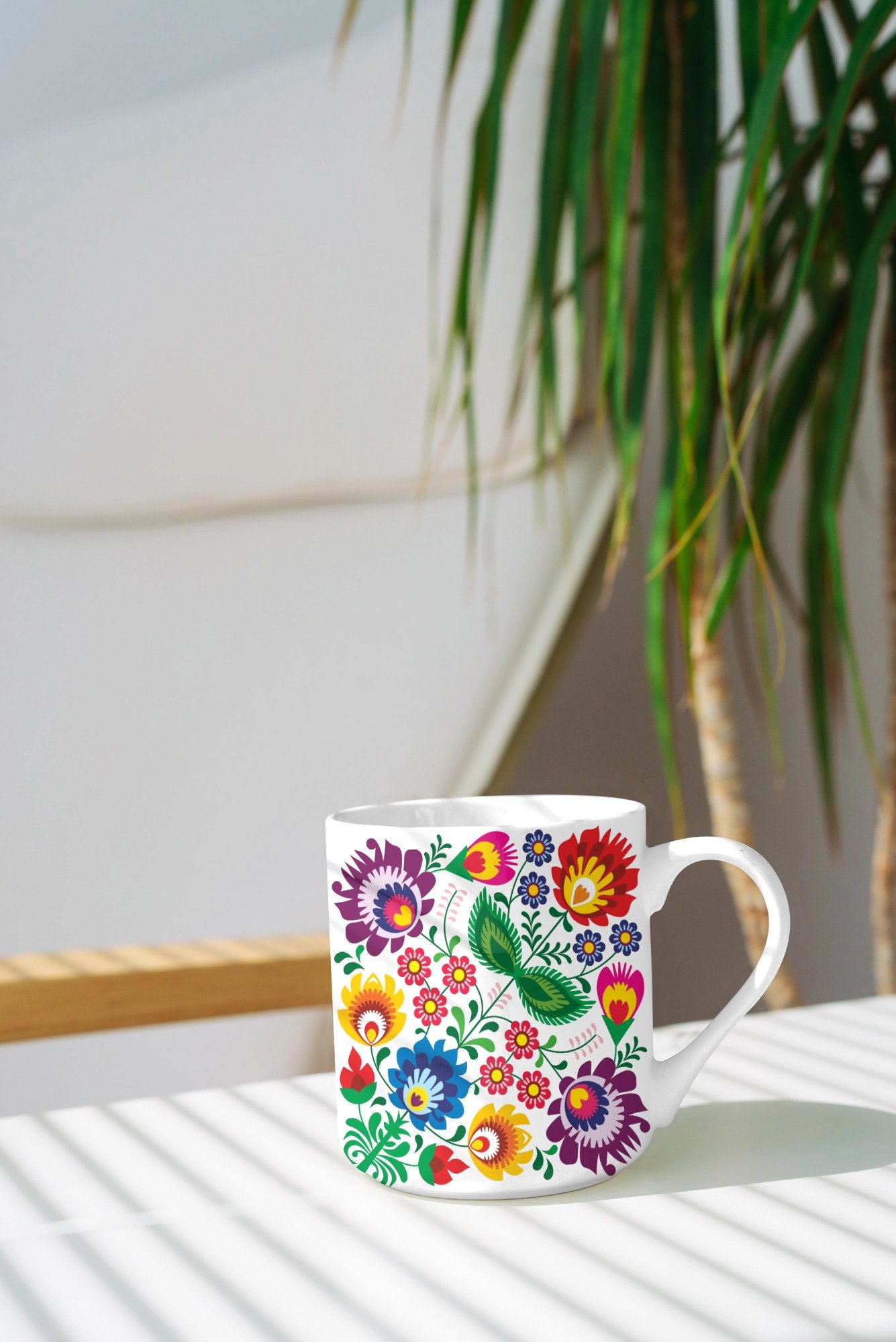 Personalizowany kubek z grafiką „Wzory Ludowe" - obrazek 4