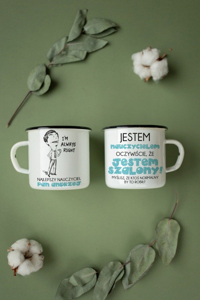 Personalizowany kubek z grafiką „Jestem nauczycielem" - obrazek 2