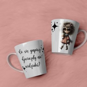 Personalizowany kubek z grafiką „Co sie gapisz? Gwiazdy nie widziales?"
