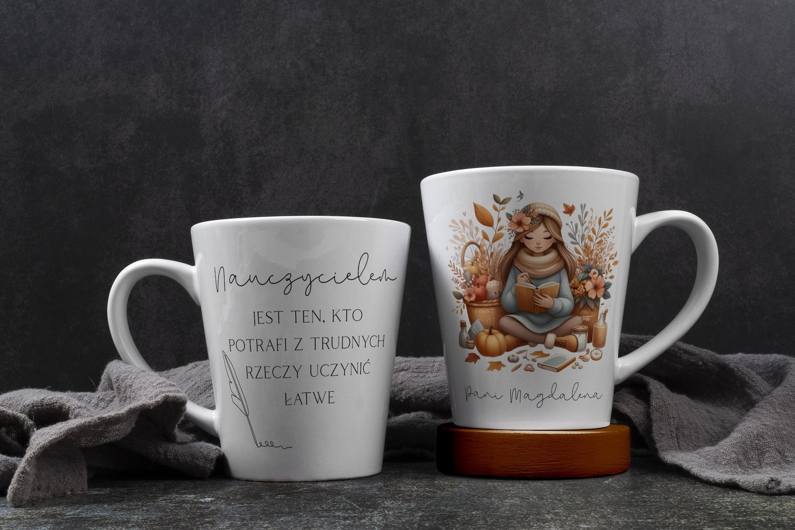 Personalizowany kubek z grafiką „Nauczycielka pani Magdalena"