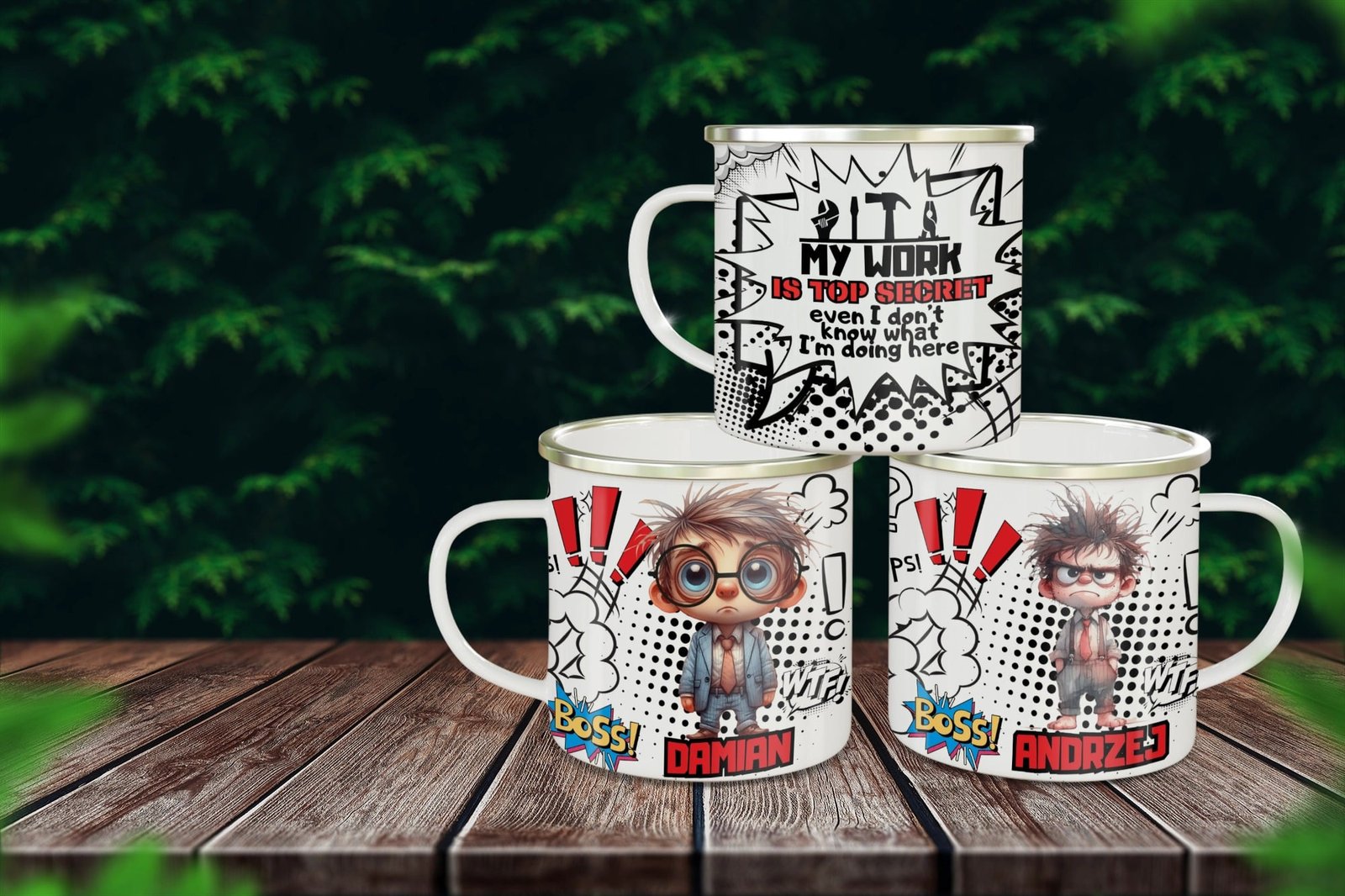 Personalizowany My Work is Top Secret - obrazek 6