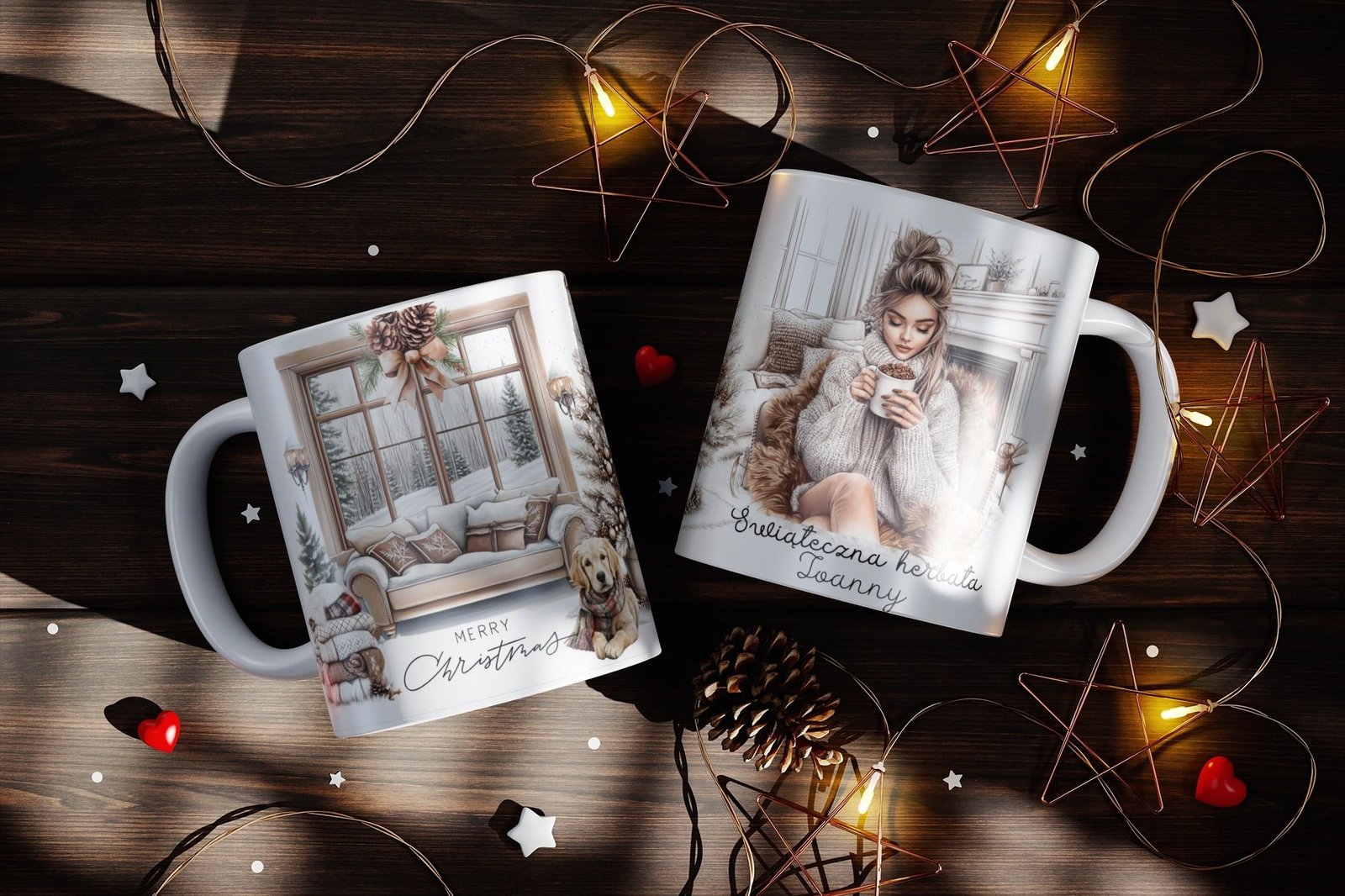 Personalizowany Kubek dla Dziecka „Swiateczna kawa Joanny"
