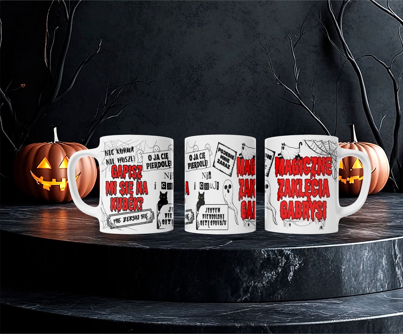 Kubek Personalizowany „Co sie gapisz Mi na kubek - Hallowen" - obrazek 2