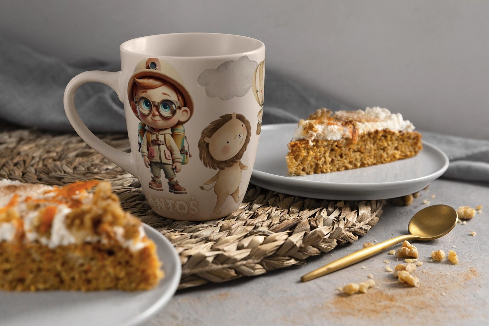 Personalizowany Kubek dla Dziecka „Podroznik Antos"